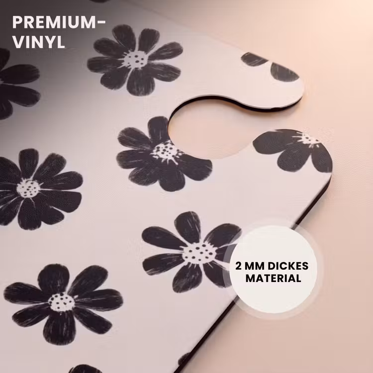 CaseSwap™ - Gänseblümchen - Grafik - Schwarz - Beige — 6