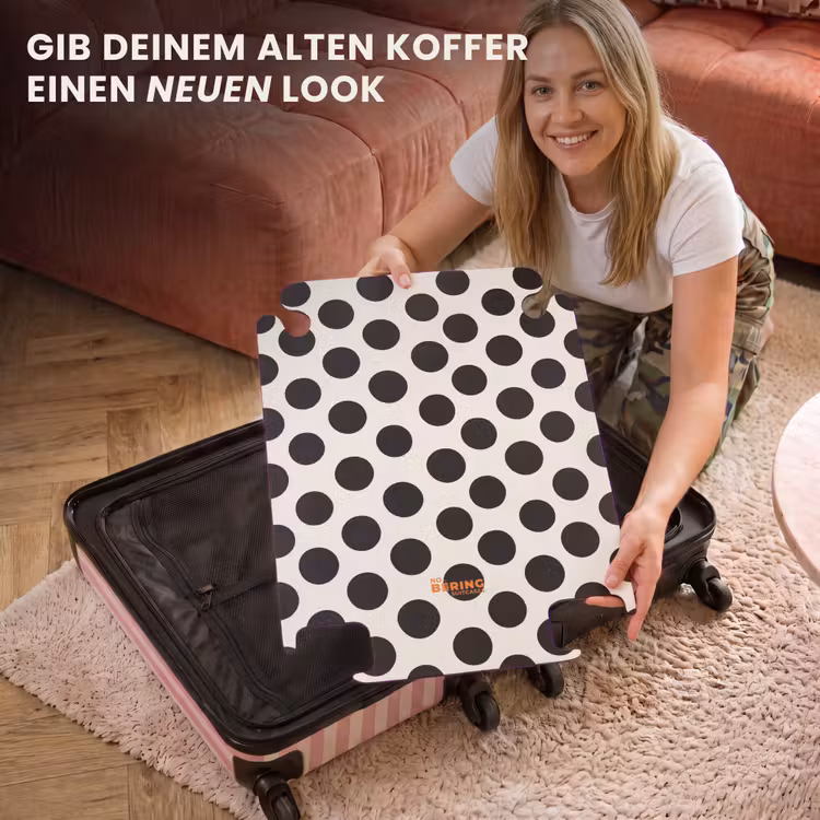 CaseSwap™ - Klassisch - Polka dots - Schwarz — 3