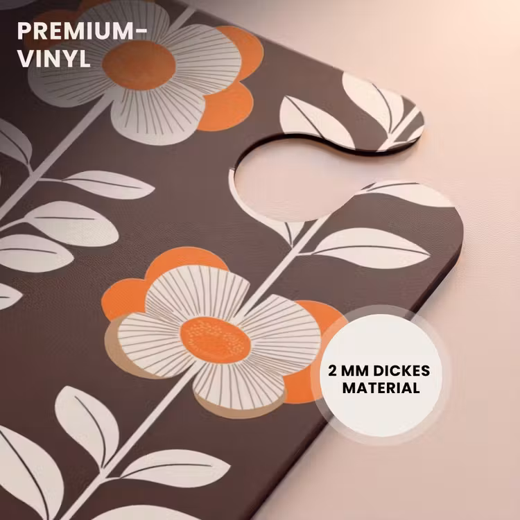CaseSwap™ - Blumen - Retro - Braun — 6