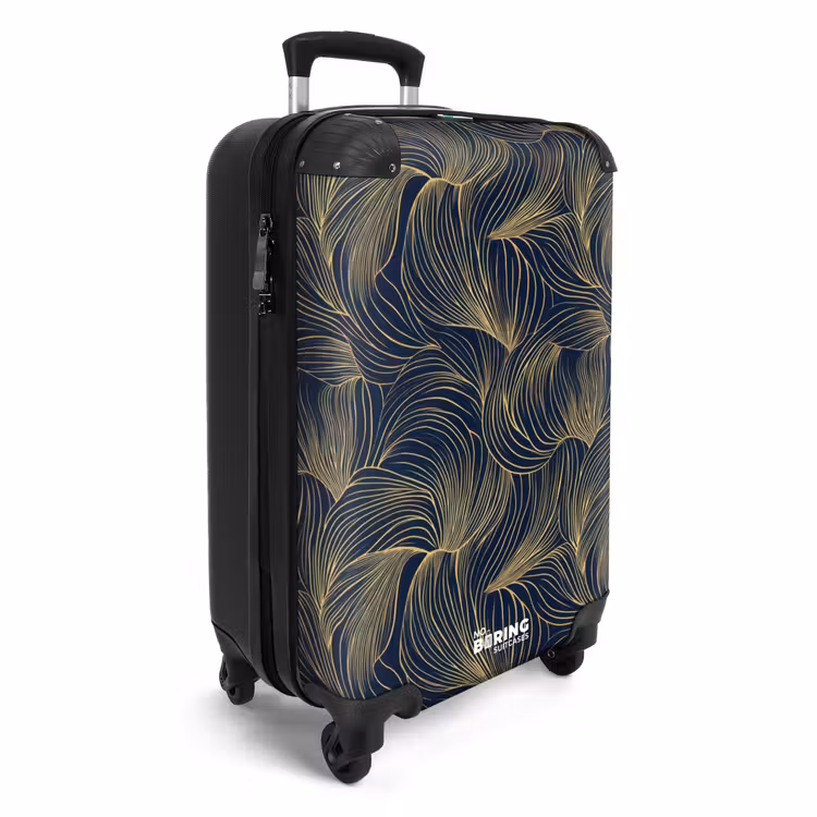 CaseSwap™ - Abstrakt - Linien - Blau - Gold — 2