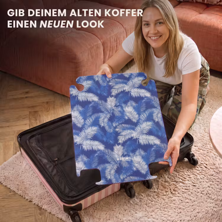 CaseSwap™ - Palmenblatt - Muster - Blau — 3