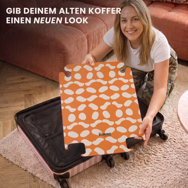 CaseSwap™ - Orange - Karomuster - Weiß — 3