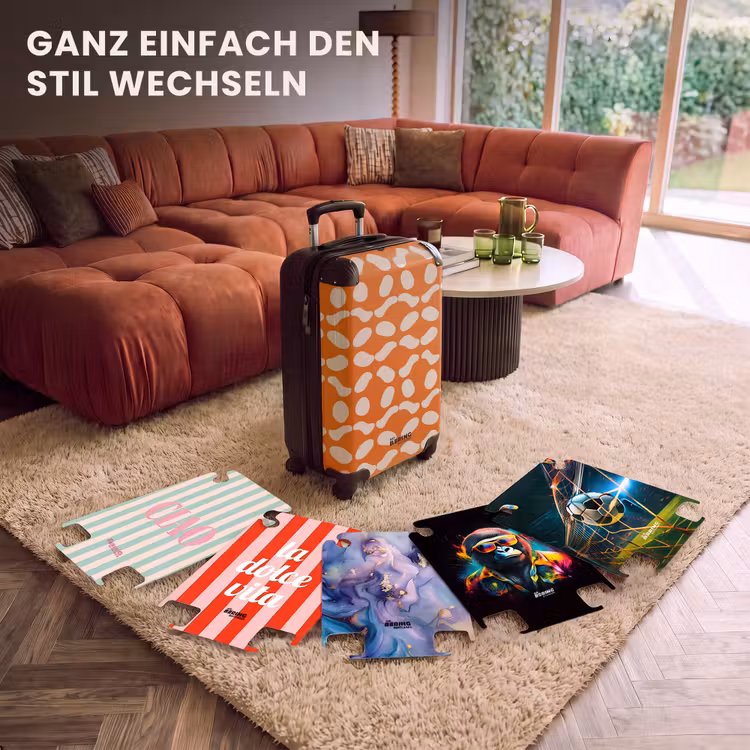 CaseSwap™ - Orange - Karomuster - Weiß — 5