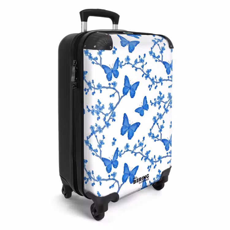 CaseSwap™ - Schmetterling - Blumen - Blau — 2