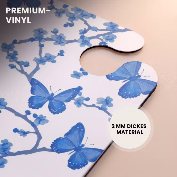 CaseSwap™ - Schmetterling - Blumen - Blau — 6