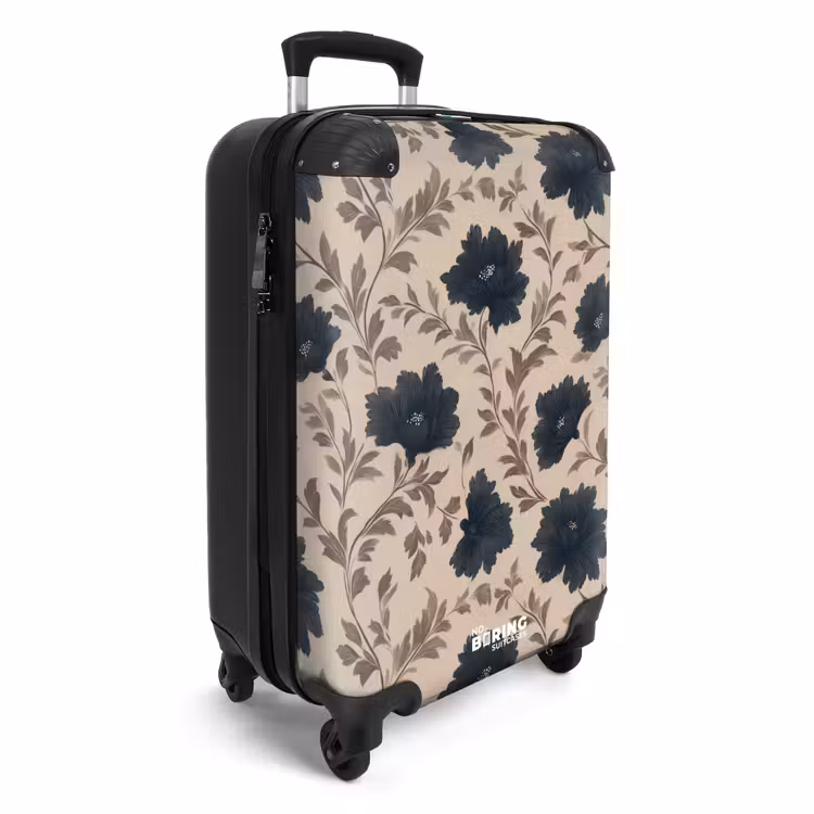CaseSwap™ - Motiv - Blumen - Schwarz - Beige — 2