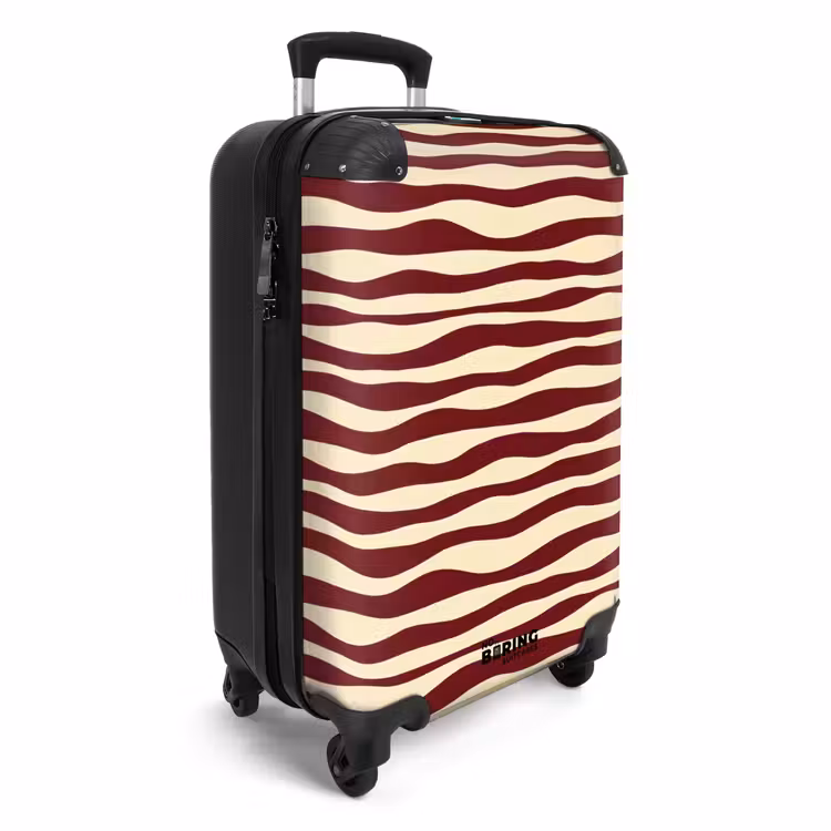 CaseSwap™ - Wellen - Rot - Muster - Creme — 2