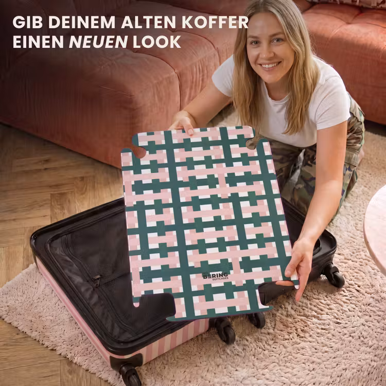 CaseSwap™ - Zopfmuster - Grün - Rosa - Grafik — 3
