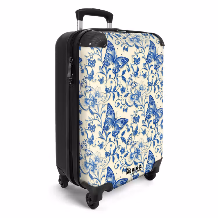 CaseSwap™ - Schmetterlinge - Blumen - Blau - Botanisch — 2