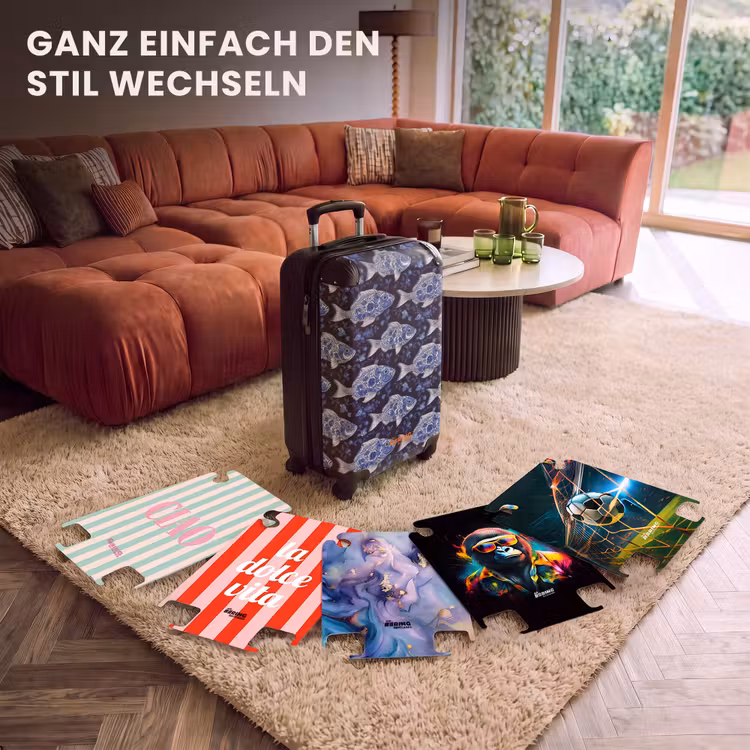 CaseSwap™ - Fische - Blumen - Blau — 5