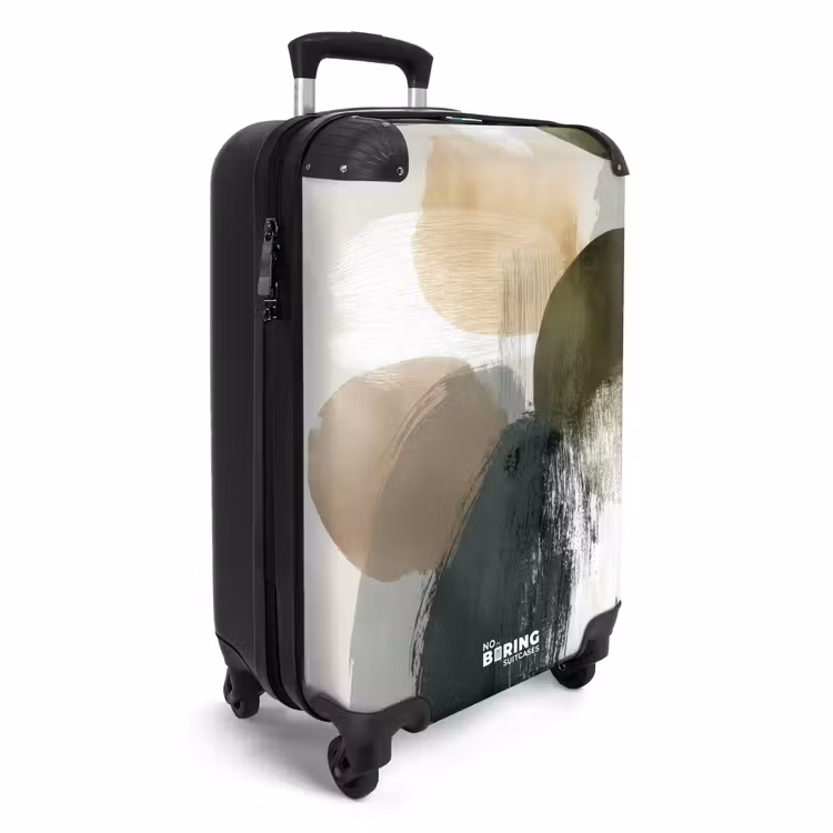 CaseSwap™ - Minimalistisch - Kreise - Pinselstriche - Beige — 2