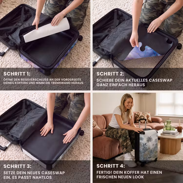 CaseSwap™ - Dschungel - Modern - Blau - Grün — 4