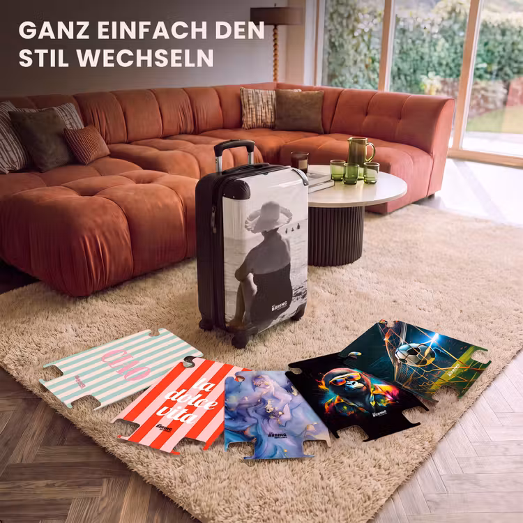 CaseSwap™ - Sonnenhut - Strand - Schwarz - Weiß — 5