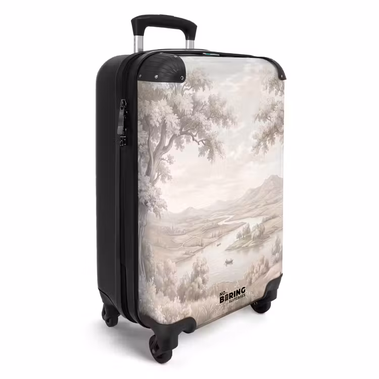CaseSwap™ - Flusslandschaft – Berge – Natur – Vintage – Beige — 2