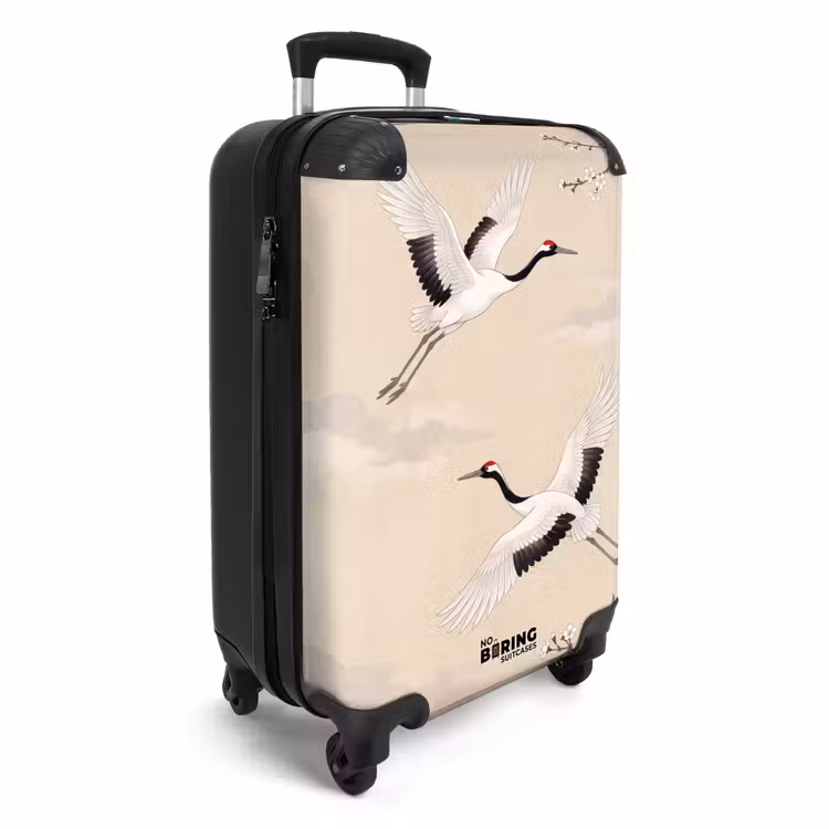 CaseSwap™ - Kraniche – Blüten – Beige — 2
