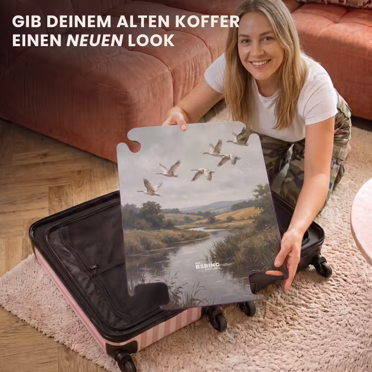 CaseSwap™ - Enten – Fluss – Landschaft – Flug – Nostalgisch — 3