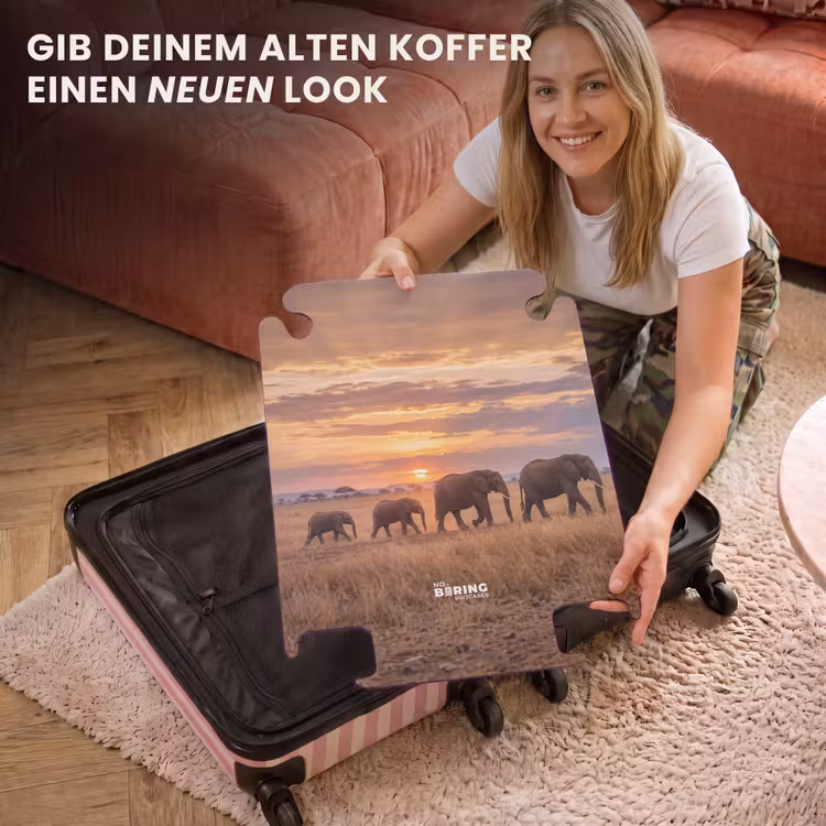 CaseSwap™ - Elefanten – Savanne – Sonnenuntergang – Afrika – Warm — 3