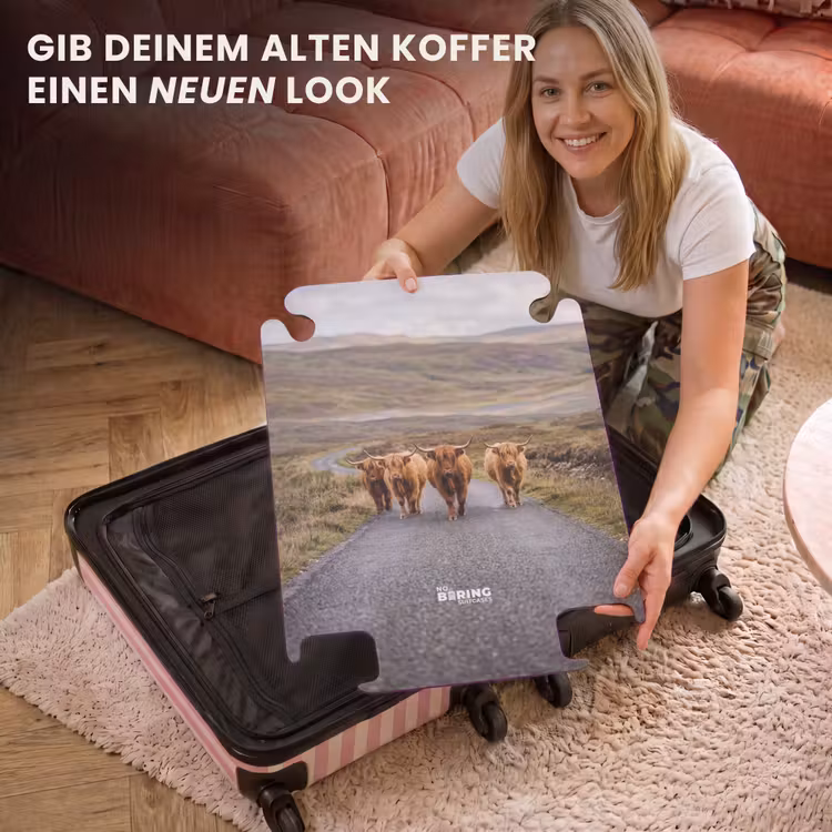 CaseSwap™ - Schottische Hochlandrinder – Straße – Landschaft – Herde — 3