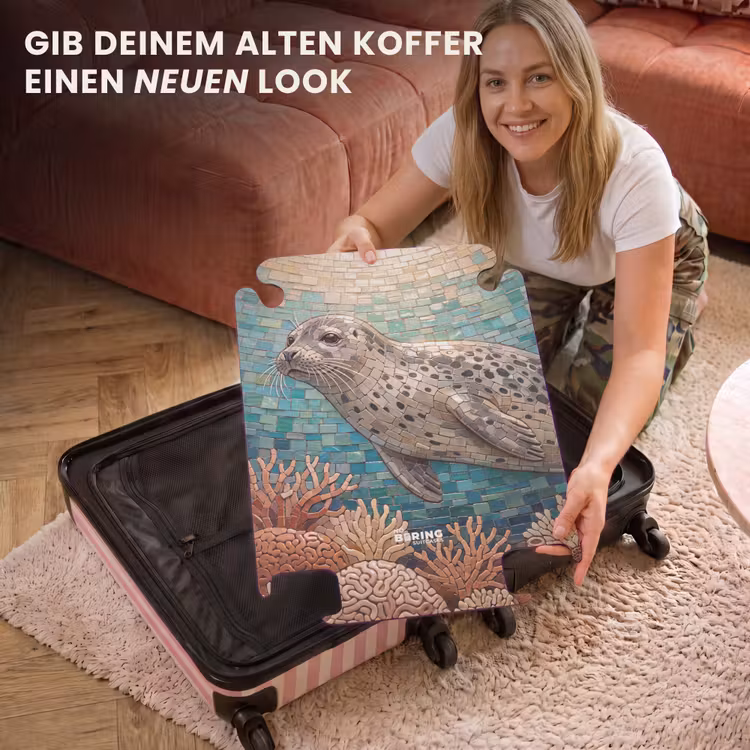 CaseSwap™ - Seehund – Mosaik – Unterwasser – Tiere – Blau — 3