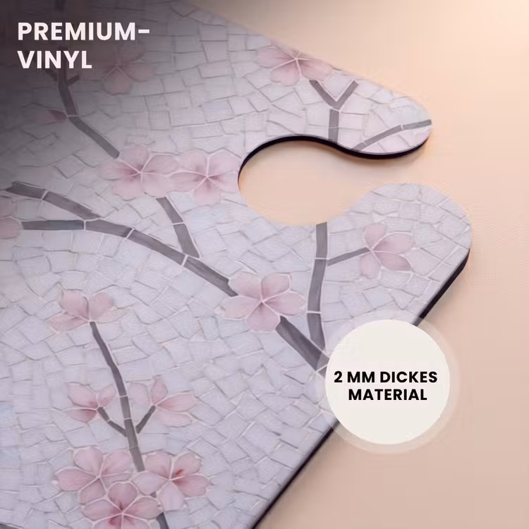 CaseSwap™ - Vogel – Blumen – Natur – Mosaik – Rosa — 6