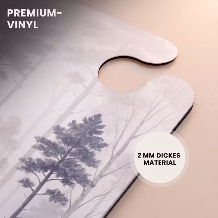 CaseSwap™ - Wald – Bäume – Nebel – Natur – Illustration – Grau — 6