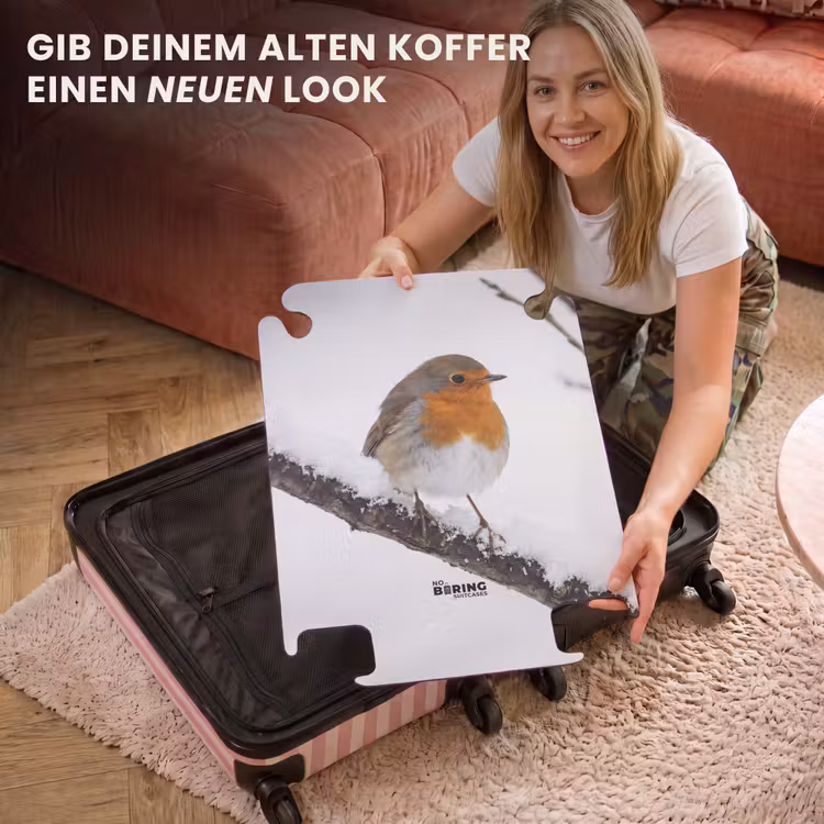 CaseSwap™ - Rotkehlchen – Ast – Schnee – Winter – Lebhaft — 3