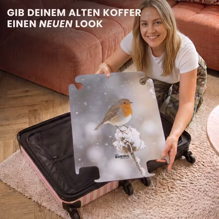 CaseSwap™ - Rotkehlchen – Getrocknete Blume – Schnee – Winter – Herzerwärmend — 3