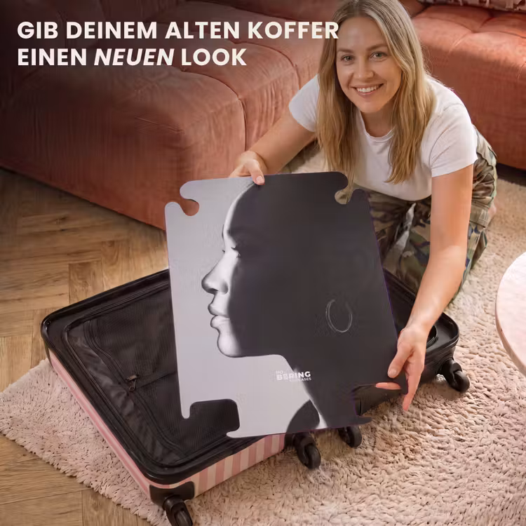 CaseSwap™ - Frau – Profil – Menschen – Schwarz-Weiß — 3