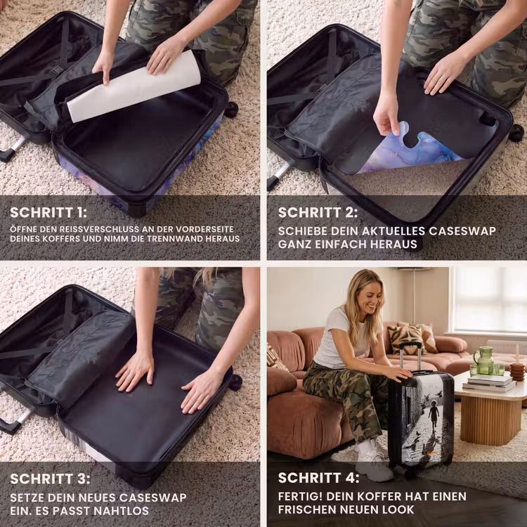 CaseSwap™ - Kind – Vogel – Straße – Schwarz-Weiß – Spielen — 4