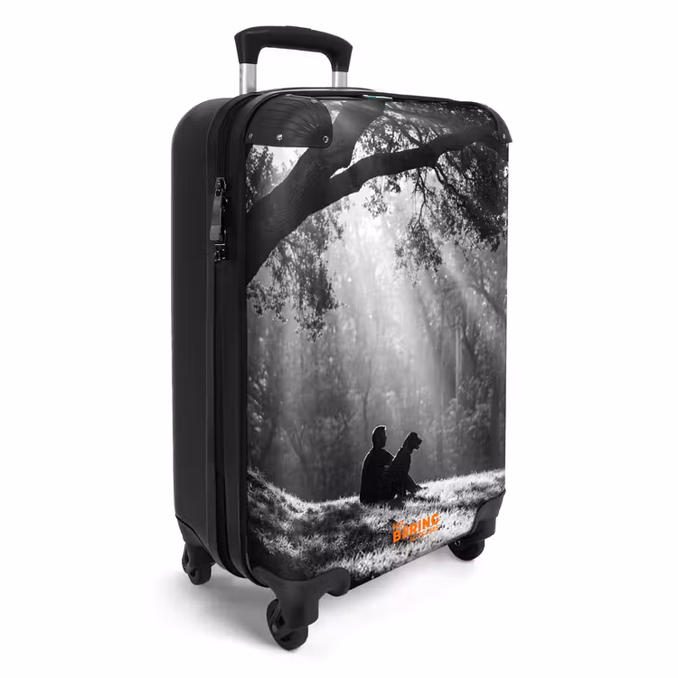 CaseSwap™ - Mensch – Hund – Natur – Schwarz-Weiß – Silhouette — 2