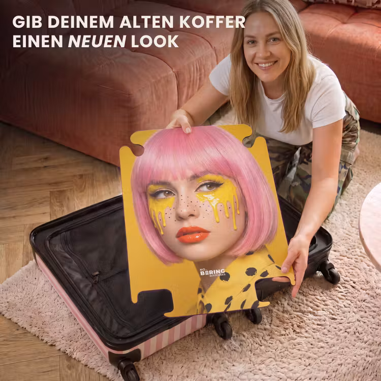 CaseSwap™ - Frau – Porträt – Abstrakt – Farbenfroh – Gelb — 3