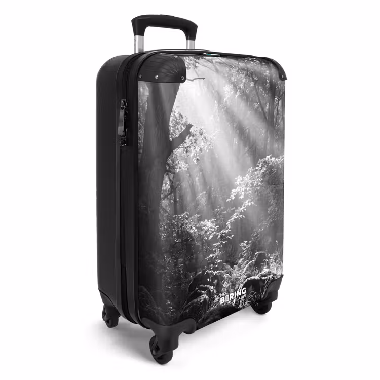 CaseSwap™ - Wald – Lichtstrahlen – Natur – Schwarz-Weiß — 2