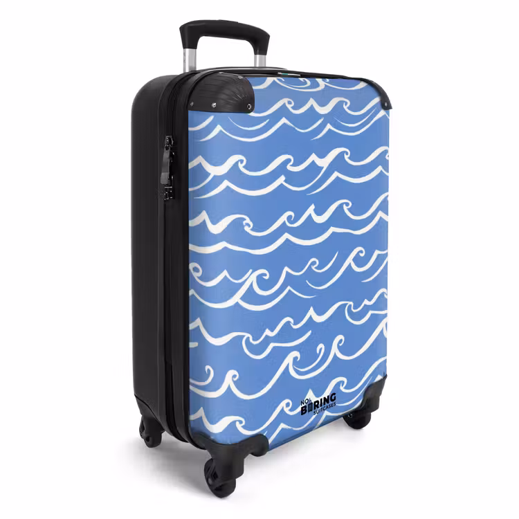 CaseSwap™ - Blau – Weiß – Schlicht – Gezeichnet – Wellen — 2