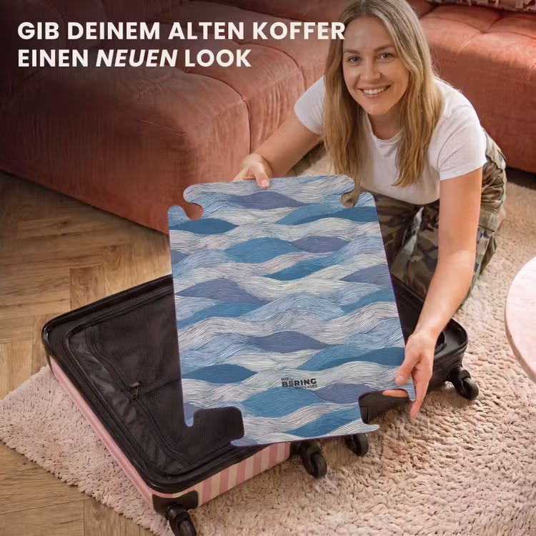 CaseSwap™ - Gemustert – Blau – Weiß – Gewellt – Gestreift — 3