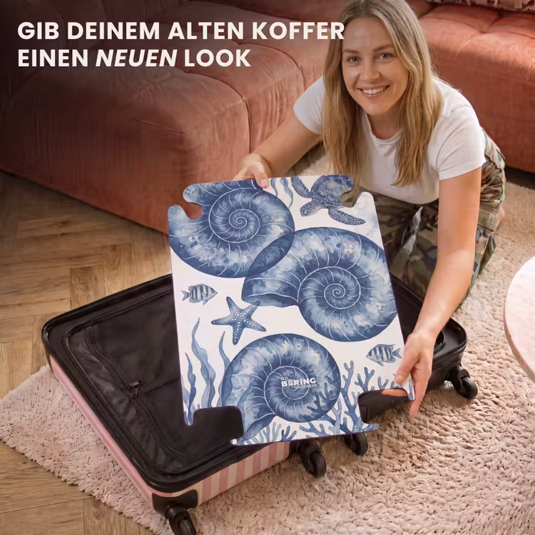 CaseSwap™ - Muschel – Spirale – Meeresleben – Aquarell – Blau — 3