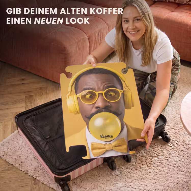 CaseSwap™ - Mann – Kaugummi – Porträt – Gelb – Modern — 3