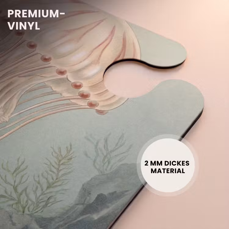 CaseSwap™ - Meeresleben – Qualle – Unterwasser – Illustration – Beige — 6