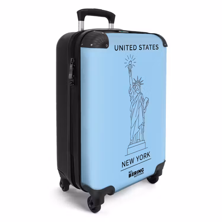 CaseSwap™ - Denkmal – Freiheitsstatue – New York – Minimalistisch – Blau — 2