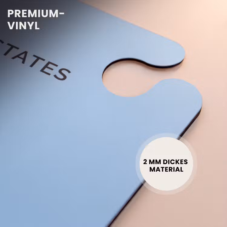 CaseSwap™ - Denkmal – Freiheitsstatue – New York – Minimalistisch – Blau — 6