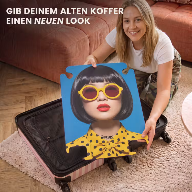 CaseSwap™ - Frau – Sonnenbrille – Pop-Art – Porträt – Gelb — 3