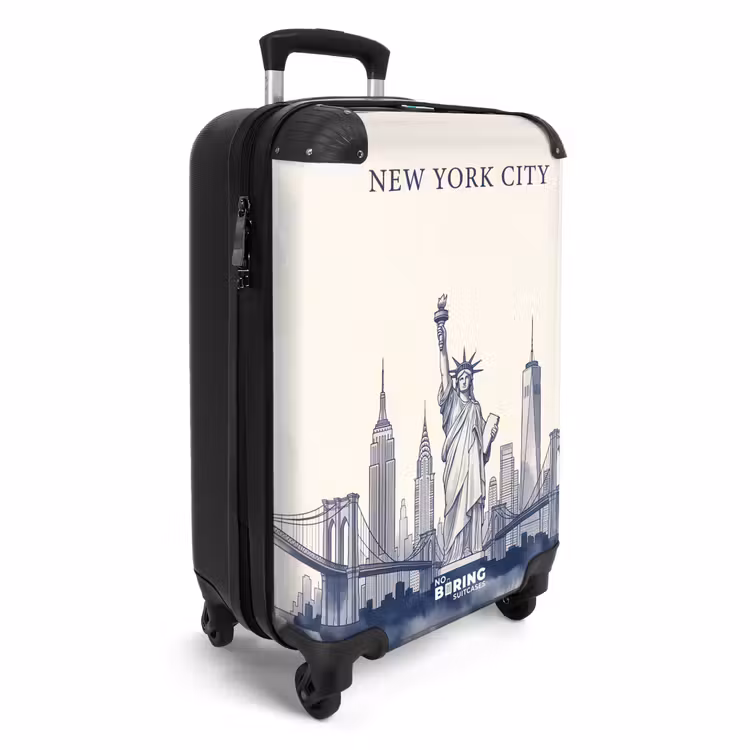 CaseSwap™ - New York – Freiheitsstatue – Skyline – Illustration – Blau — 2