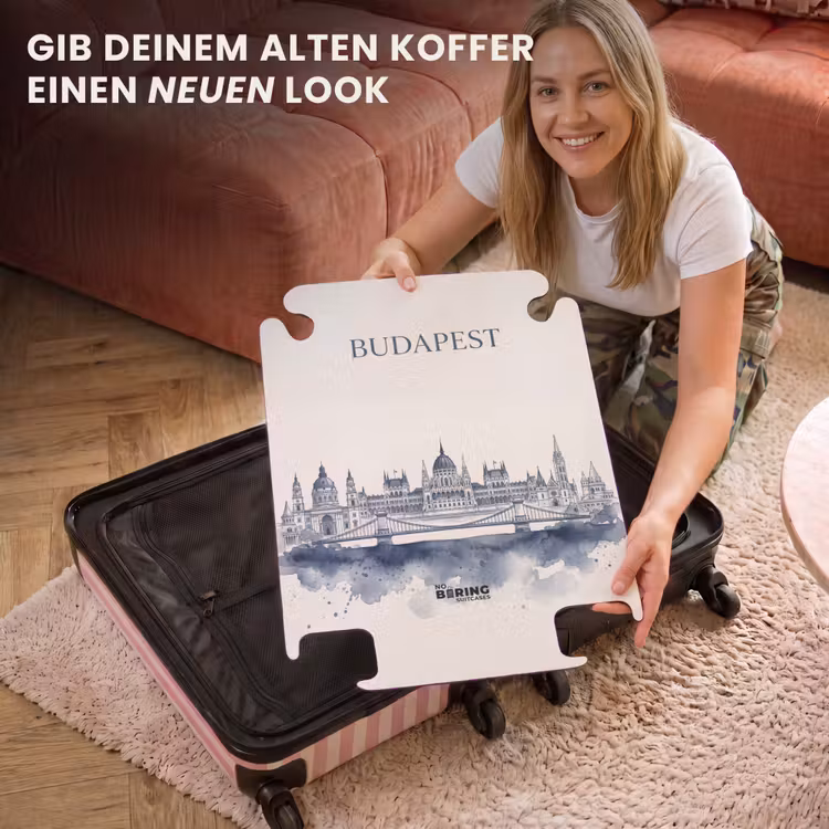 CaseSwap™ - Budapest – Skyline – Architektur – Aquarell – Blau — 3