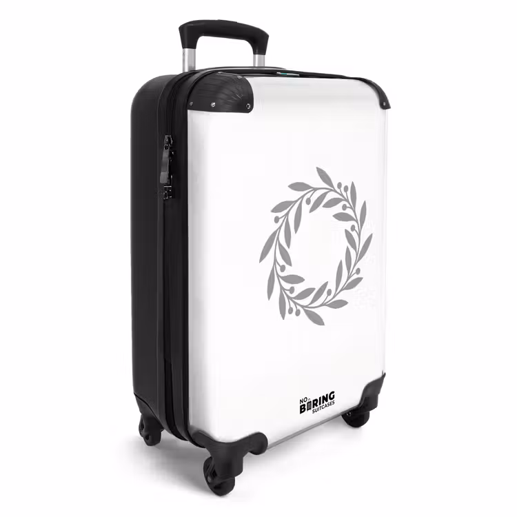 CaseSwap™ - Kranz – Blätter – Natur – Minimalistisch – Grau — 2