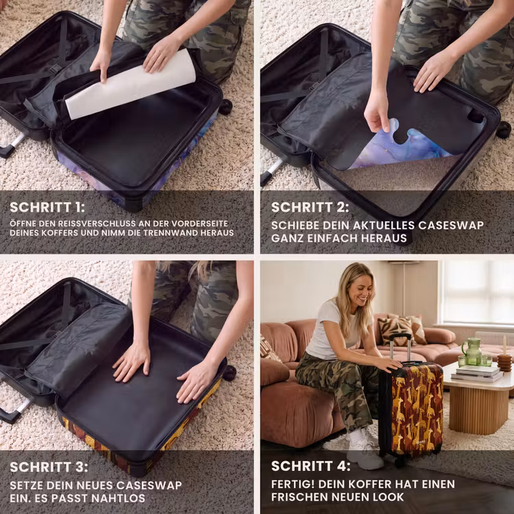 CaseSwap™ - Braun – Giraffen – Safari – Muster — 4