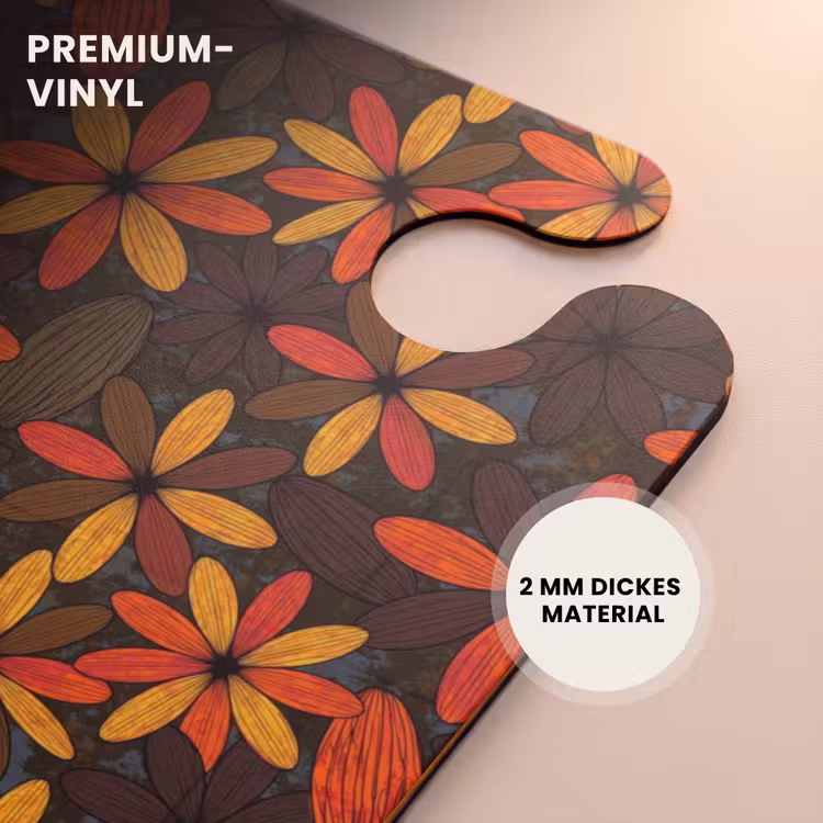 CaseSwap™ - Orange – Retro – Blumen – Herbst — 6