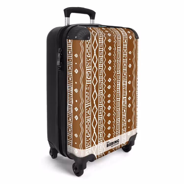 CaseSwap™ - Schokoladenbraun – Ethno – Tribal – Muster — 2