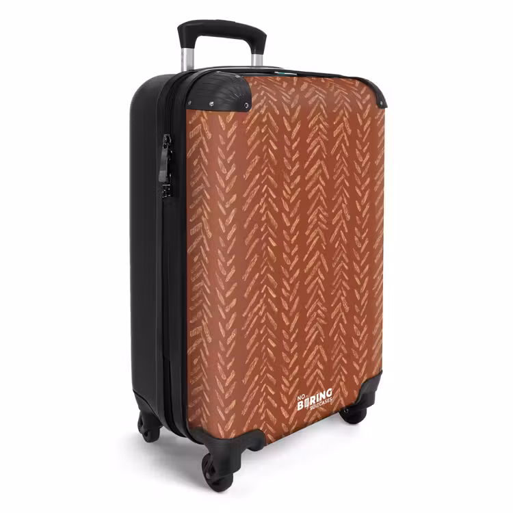 CaseSwap™ - Terrakotta – Fischgrätmuster – Handgefertigt – Muster — 2