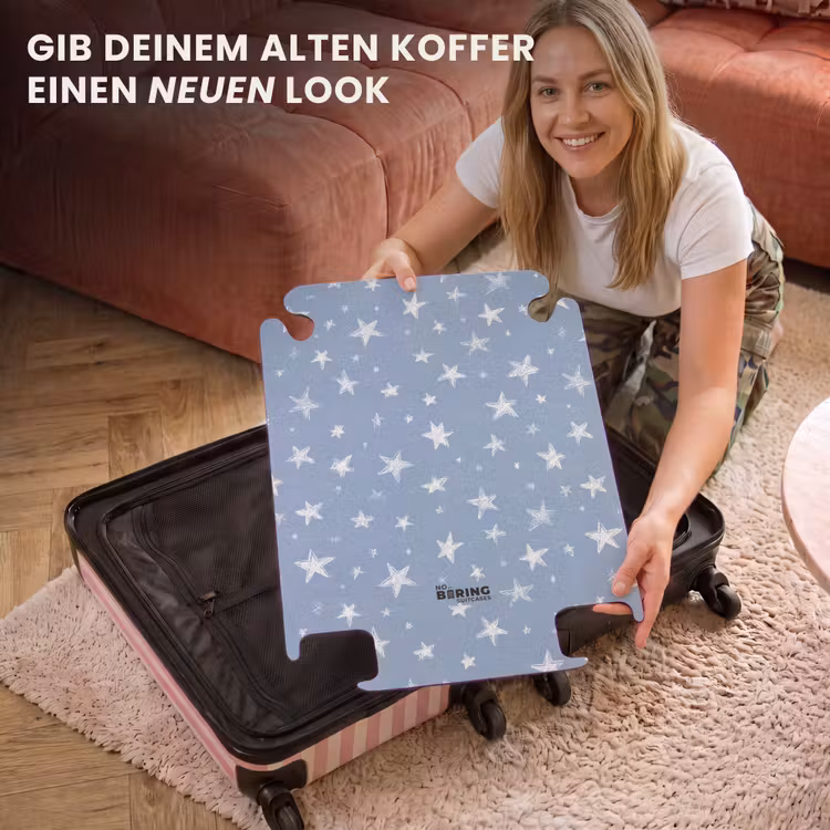 CaseSwap™ - Sternchen – Schnittmuster – Blau — 3