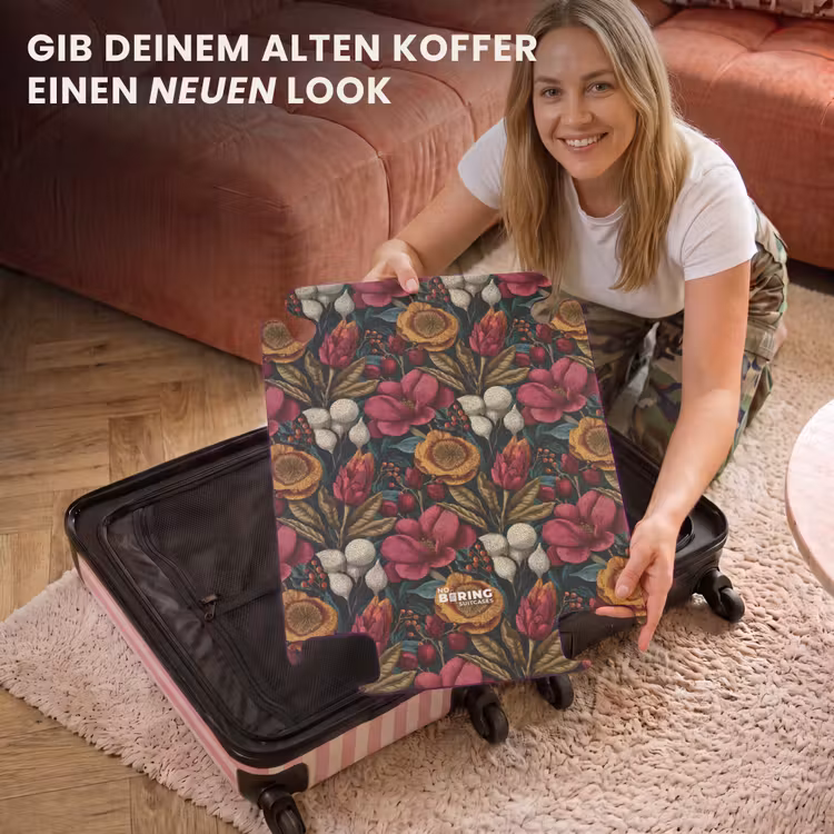 CaseSwap™ - Blumen – Muster – Rot – Gold — 3