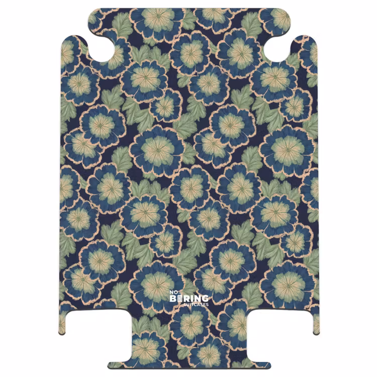 CaseSwap™ - Blumen – Stickerei – Muster – Blau – Grün — 1
